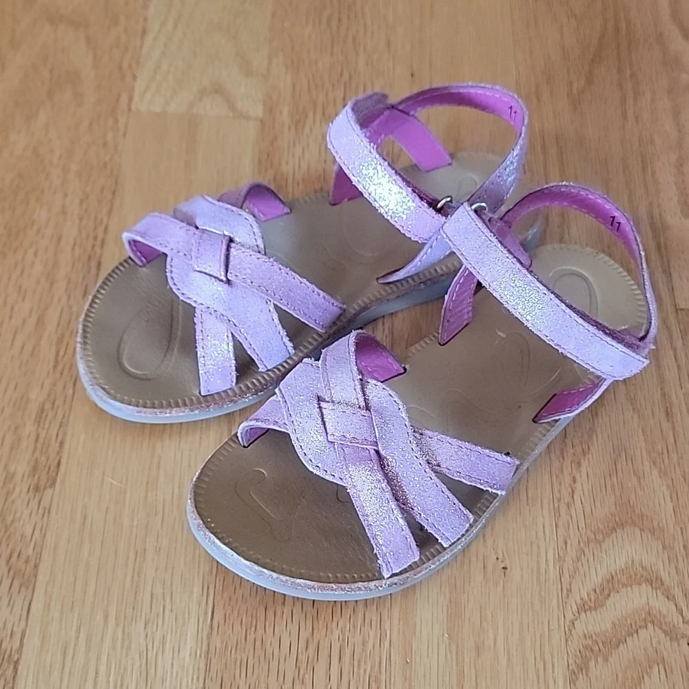 Joules Glitter Sparkle Shimmer Pink Sandals